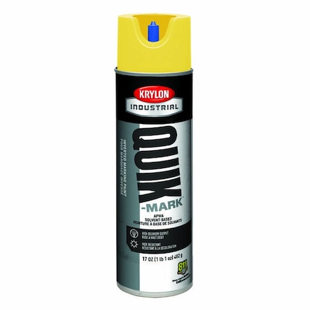 Krylon Quik-Mark Solvent-Based Inverted Marking Paint, Apwa High Visibility Yellow A03821007